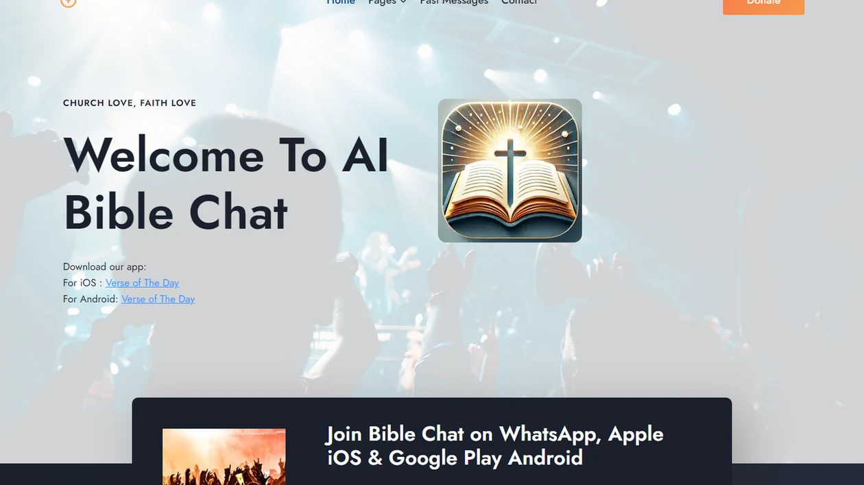 AI Bible Chat interface screenshot